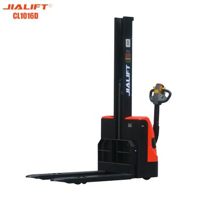 China Warehouse Electric Stacker Rated Traction Weight 1000kg Lifting 1600mm Safety for sale