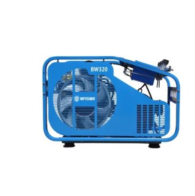 China Oil Lubricated Germany bauer air capacity 320l/min 330bar 500 bar high pressure breathing air compressor for sales for sale