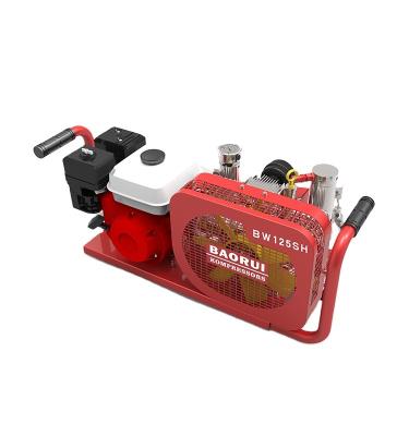 China Oil Lubricated High quality firefighting equipment gasoline portable scba compressors high pressure 300bar for sale