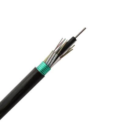 China Outdoor Telecommunication GYTS SM Fiber Optic Cable 24 Core Single Mode Fiber Optic Cable for sale