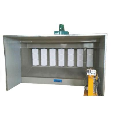 China Hotels Australia Popular Manual Powder Coating Booth with Cartridge filters for sale