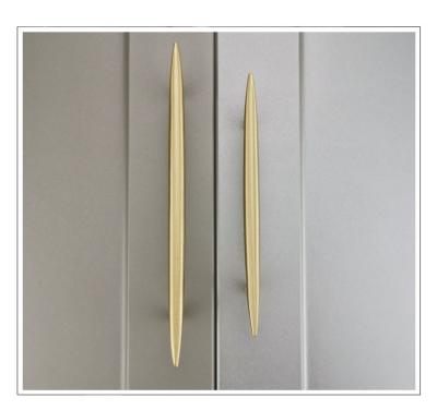 China Europe Style Modern Luxury American CNC Manufacturing Customized Modern Solid Brass Handle Furniture Cupboard Dresser Cabinet Handle for sale