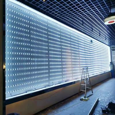 China Light Box Backlight Light Box Led Strip Light Bar SMD2835 3030 Led Lattice Diffused Led Light Strip 12V 24V 220V for sale