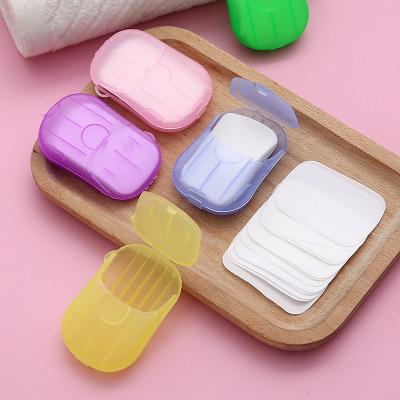 China Travel Basic Cleaning Disposable Soap Leaves Sheet Slice Mini Portable Soap Paper Customized LOGO A Large Number of Inventory Instock for sale