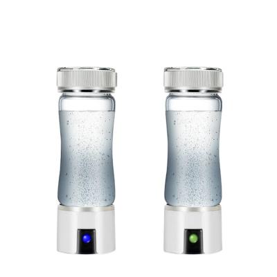 China Hotel 2021 Portable Smart Bottle Ionized Hydrogen Alkaline Water Bottle Hydrogen-Rich Water Cup for Hydrogen Water Generators for sale