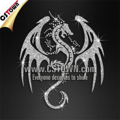 China Wholesale Custom Flatback Rhinestone Dragon Hotfix T-shirt Transfer Templates for sale