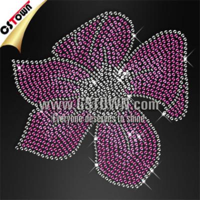 China Flatback catching colorful and beautiful rhinestone flower appliques for sale