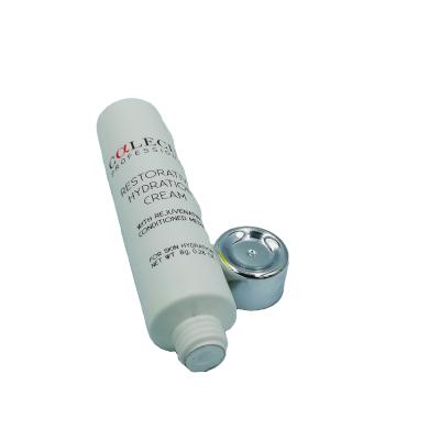 China Plastic Aluminum Packaging Tube China Manufacturer 19mm Diameter 8g Squeeze Tube With Silver Screwing Lid Cosmetic Packaging Tube PE Squeeze Plastic Tube for sale