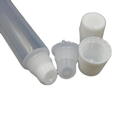 China High Quality Plastic Cosmetic Soft Empty Packaging Container Plastic Packaging Tube White Lip Gloss Squeeze Tubes For Lip Gloss for sale