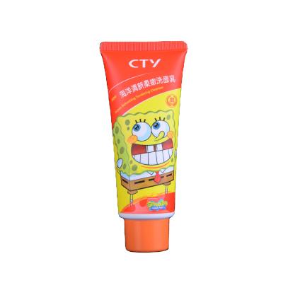 China Custom Wholesale High Quality PE Packaging Squeeze Tube Cosmetic Screwing Cap Plastic Packaging Tube For Hand Cream Facial Detergent Soft Plastic Tube for sale