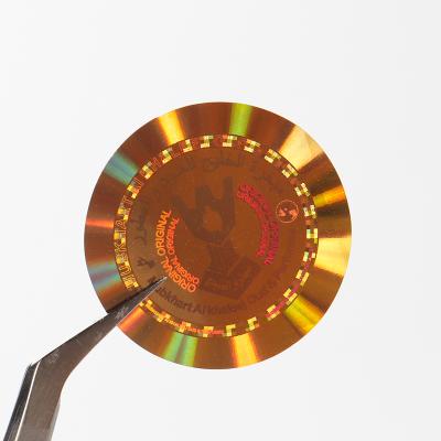 China Laser Holographic Logo Sticker High Quality Round Hologram Clear Label Identification for sale