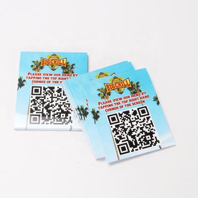 China High quality waterproof custom printing qr barcode label pet qr code labels security label with qr code for sale