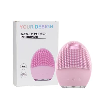 China Custom Home Silicone Refillable Detergent Home Use Beauty Equipment IPX7 Packing Washing Remover Brush DEEP CLEANSING Facial Massager for sale