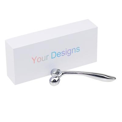 China Custom Skin Care Stainless Steel Face Lift Wrapping V Shape 3D Face Lift Up Band Metal Tightening Roller Handheld Massager for sale