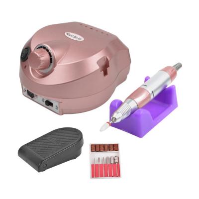 China Strong Nail Art Beauty Custom Color Electric 35000rpm Nail Table Salon Manicure Equipment With Professional Bit Drill Machine for sale