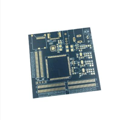 China Yellow Multilayer Circuit Board with Blue Solder Mask and 0.2mm Minimum Hole Size for sale