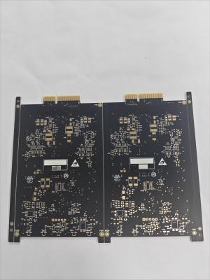 China Zwart onderdompeling zilver 6-laag multi-laag circuit board voor CCTV camera Te koop