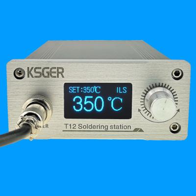 China Repair Tools KSGER STM32 V3.1S T12 Station CNC Board T12 Iron Tips OLED DIY 907 Handle Tool Aluminum Alloy Case Fast Heating for sale