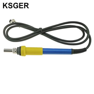 China KSGER repair tools for STM32 OLED station iron soldering tips repair tools silicone cable wire GX12-5 sleep T12 handle kits ABS 907 handle for sale