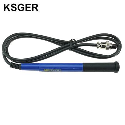 China Repair Tools KSGER STM32 OLED Station Iron Soldering Tips Repair Tools Silicone Cable Wire GX12-5 Soldering T12 Handle Kits ABS 9501 Handle for sale