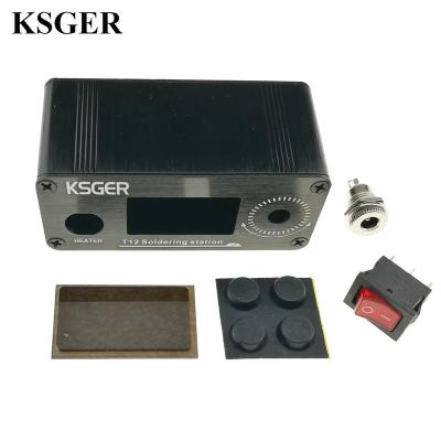 China Electronic Repair KSGER T12 Soldering Iron Station Case Switching Tools AC-DC Voltage Mini Aluminum Alloy Phone Repair Welding Case for sale