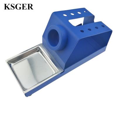 China Repair KSGER DIY FX9501 Soldering Station Handle Solder Holder Blue Soldering Iron Handle Tips STM32 Sting Tools Metal T12 for sale