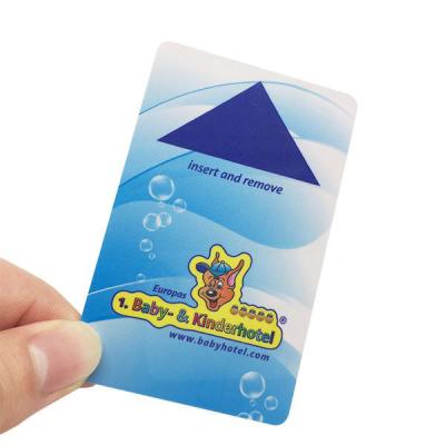 China 13.56MHz Printed 85.5*54mm Magnetic Strip Cards For Hotel Door Key for sale