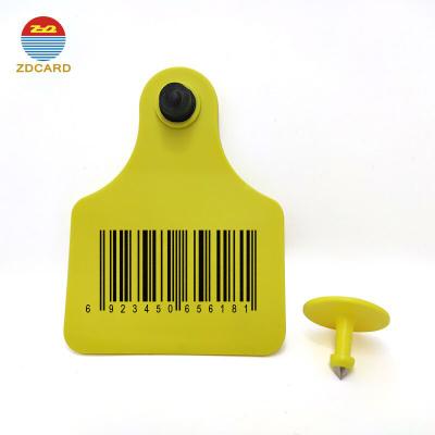 China 960MHz Alien Higgs 3 RFID Cow Ear Tags Laser Printing Serial Number for sale