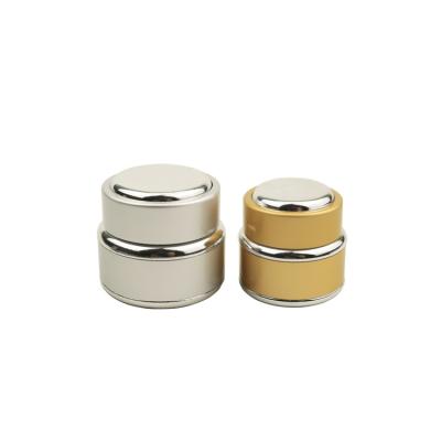 China Wholesale 0.5oz 1oz Cosmetic Elegant Porcelain Empty Glass Cosmetic Cream Jars Packaging Jars for sale