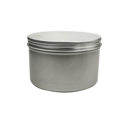 China Recyclable Candy Hair Wax Round Packaging Mint 2 Ounce Tin Box Screw Cap Tin Can Candling Tin Can Round Aluminum Metal Packaging Custom Box for sale