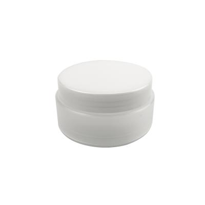 China Personal High Quality Empty White Plastic Face Hair Cream 50g Jar Container Skin Care Packaging 50ml 100ml 250ml Jar 1oz Cosmetic Packaging for sale