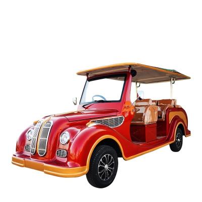 China Outlet 8-Seater Electric Vintage Golf Cart with Retro Style and Li-ion Battery for sale