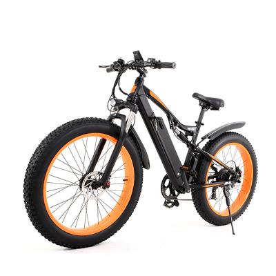 China OEM 48V 1000W 6061 Aluminum Frame 17.5Ah Battery Long Range 26*4 Fat Tire Electric Mountain Bike Racing Bicycle for sale