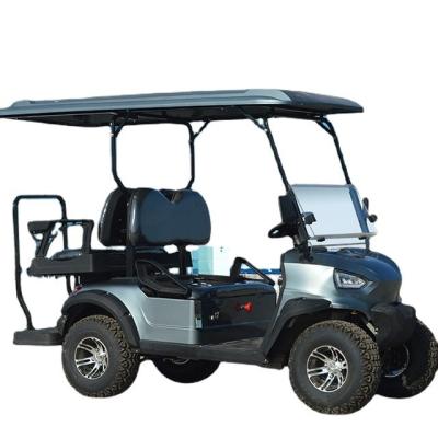 China Club Car Golf Elektrowagen mit 10 Zoll Aluminiumlegierungsrädern und Front-LED-Scheinwerfer zu verkaufen