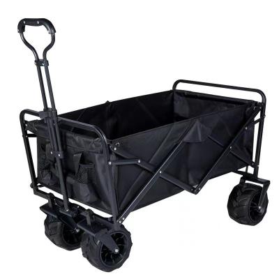 China Convenient Wide Wheel Camping Trolley with Double Brake Wheels and Logo Customization for sale