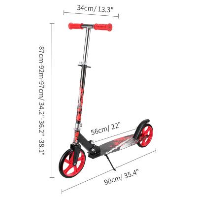 China Teens Adults Foldable Kick Scooters with Planar Wheel Device and Adjustable Handlebar for sale