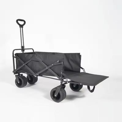 China Outdoor Beach Hiking Camping Travelling Wagon with Retractable Handle and Cup Holders for sale