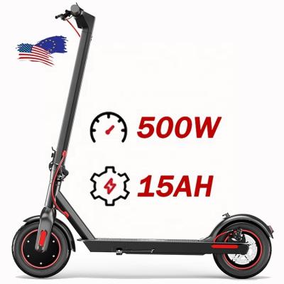 China EE.UU. Unión Europea Popular Plegable 10 pulgadas de neumático de aire scooter con 500w motor sin escobillas 36v 15aH en venta