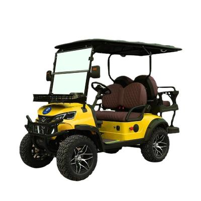 China Lightweight Front LED Headlight Golf Trolley Product DOT Buses GCC 6 Seater Golf Cart for sale