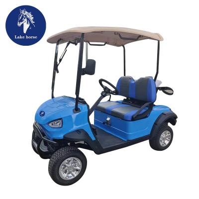 China Long Range 2-Seat Electric Golf Cart with Aluminum Alloy Wheels and Lithium Battery for sale