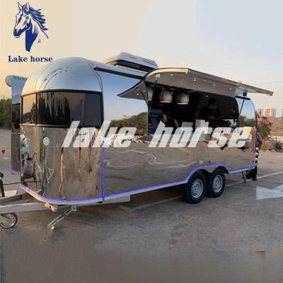 China 4.2m Long Stainless Steel Dining Car for Seaside Scenic Spots and Commercial Streets for sale