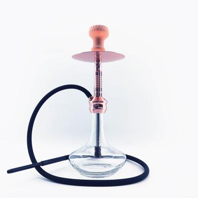 China Mirror Coating Eco-friendly Gold Russia Style Shisha Hookah Flask And Original Glass Color Shisha Hookah Glass Vase Eco-friendly for sale