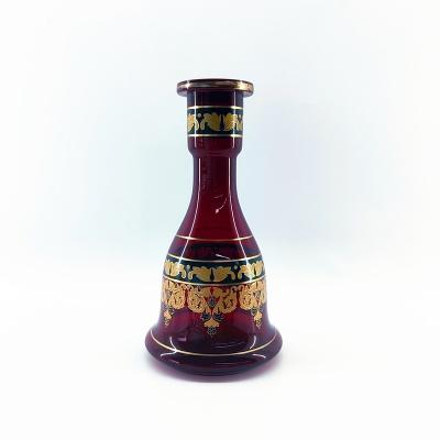 China China shisha glass nargile gold glass vase from china supplier saudi arabia tobacco glass hookah glass for sale