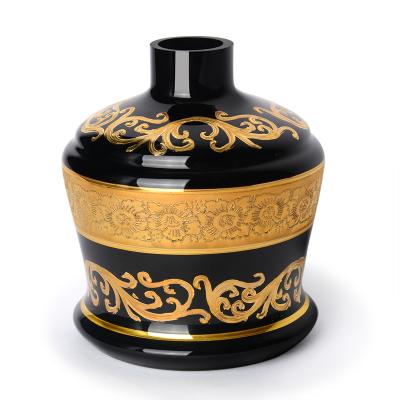 China Luxury Mini Bohemia Glass Sheesha Vase Hukka Shisha Vaso Hookah Base Modern Glass Base for sale