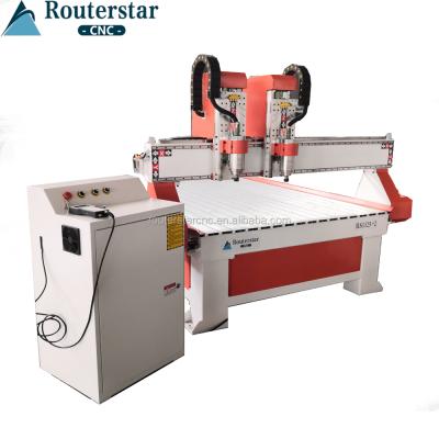 China Affordable Dual Axis CNC Wood Carving Machine 1325 Woodworking CUTTING AND ENGRAVING for sale