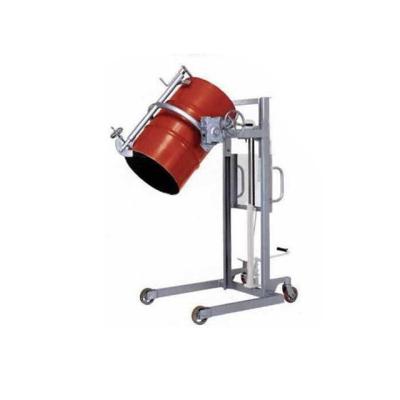 China Oil Drum Trolley Manual Hydraulic Lifting And Tilting Pallet Truck With Weight Scale 350Kg for sale