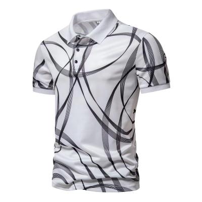 China QUICK DRY Polyester/Spandex Sublimation Pattern Design OEM Custom Design Mens Polo Shirt Brand Quality Short Sleeve Men Casual Summer Polo for sale