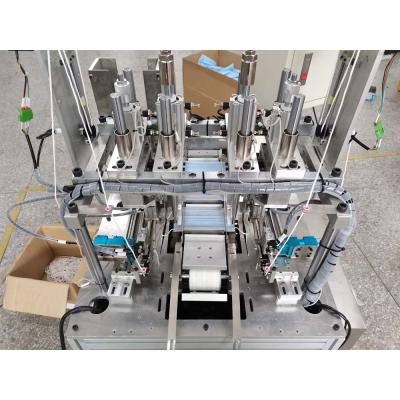 China Ultrasonic Welding N95 Disposable Face Mask Full Automatic Earloop Mask Making Machine 70-80 Pcs/Min for sale