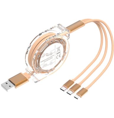 China Custom LOGO Gifts Universal Mobile Phone 3 in 1 Type-C Charging Micro USB C Mobile Phone Cable Cable for sale