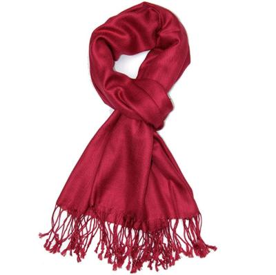 China European American Soft Silky Solid Pashmina Shawl Wrap Scarf For Wedding Bridesmaid Dress for sale